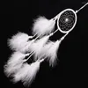 Decorative Figurines 55cm White Dream Catcher Net With Feathers Handmade Wall Hanging Car Ornament Craft Home Decoration Decor Wind Chimes