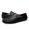 Dudeli Italian Summer Hollow Shoes Men Curagy Luxury Brand本物の革製のローファーメンズ通気性ボートシューズスリップ240407
