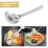 Lepels roestvrij staal zware duty diepe soeplepel grote portie ramen lange handgreep lepel- 6.7inch (4 verpakt)