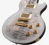 Rare Ultima Run Limited Run Grey Burst Flamemaple Top Guitar Electric Guitar 3 peças Flame Maple Neck Iceflame Incloy Gold Grover Imperial T1925382
