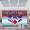 Bath Mats Patriotic Rug Outdoor Welcome Water-Absorbent Durable Independence Day Door Entryway