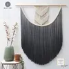 Tapestries Nordic Storm Simia Dyeing Tapestry Hand Woven Bedroom Bedside Wall Home Decoration