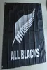 All Blacks Flag 3x5ft 150x90cm afdrukken 100D Polyester Indoor Outdoor Hanging Decoratie vlag met messing doorvoertules 9224919