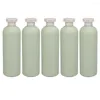 Storage Bottles 5pcs Travel Conditioner Body Wash Dispensers Refillable Shampoo Containers 400ml