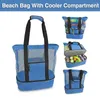 Depolama Çantaları Termal Yalıtım Kapasitesi ile Plaj Çantası Örgü Yalıtımlı Yalıtımlı Soğuk Su Geçirmez Gıda Pikniği için Taşınabilir