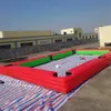 8MLX5MW (26x16.5ft) med 16bollar Attraktiv uppblåsbar snookerboll Game Playground Soccer Pool Table Therasbles Biljard Ball Blow Up Snookers Football Field