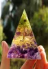 Inne ręcznie robione ametyst Tree of Life Orgone Pyramid 60 mm018122774