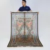 カーペット4'x6 '素晴らしい純粋な絹のオリエンタルペルシャの手作りカーペットqumラグ（zqg509a）