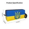 Cosmetic Bags Flag Of Ukraine Bag Women Cute Big Capacity Patriotic Makeup Case Beauty Storage Toiletry Dopp Kit Box