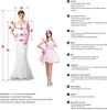 2024 Guldsekvensinerad mor till brudklänningarna Sexiga sjöjungfrubröllop Kvinnor Prom för mamma Lace Appliques Godmother Party Wedding Gästklänningar