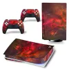 Autocollants pour PS5 Standard Disc Edition Console et 2 contrôleurs Starry Sky Skin Skin Sticker Amovable Cover PVC Vinyle