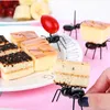 Widelce 24 szt. Mini słodkie owoce typy wykałaczki w kształcie mrówki stojaki na ciasto