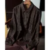 Blouses pour femmes Birdtree 51% Mulberry Silk Xiangyunsha Jacquard Shirt Femme Bat Sleved Vintage Commute Verbe Top 2024 Spring T41881QC