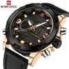 naviforce armbandsur varumärke lyxiga män analog digitala läder sportklockor mens armé militär klock man kvarts klocka relogio masculino hög kvalitet