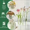 Vaser glas teströr vas hydroponic växter hållare hängande bordsskiva gångjärn diy terrarium blomma pott hem trädgård bröllop dekor
