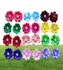 Abbigliamento per cani 100pcslot pet peli archi elastici fiori di petalo con accessori per la toelettatura perle Prodotto 2695268