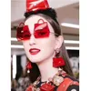 Square Trend Handbag Shape Sunglasses Women Irregular Metal Frame Modern Rimless Fashion Sun Glasses Gafas UV4004259404
