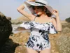 Summer Beach Wear Women Push Up acolchoado Lotus Leaf Skirt Style Bikini Set Suiting Swimwear7514436