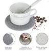 Tea Trays LZYoehin 6 Pcs Cotton Thread Weave Trivet Mats Heat Resistant Pot Holder Coasters Pads For Kitchen