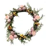 Decoratieve bloemen IJzeren Ringen Rose kerstfeest Spring Paasdecor Werkwand hangen