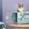 Kedi Taşıyıcıları Geniş Alan Nefes Alabilir Pet Uçuş Kılıfı Dış Mekan Taşınabilir Catdog Cage Seyahat Basınç Konsinye Kutusu'na Güçlü Direnç