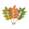 Dekorativa blommor 30 st/22 cm Silk Leaf Green Leaves Artificial Plants for Wedding Decoration Diy Wreath Gift Scrapbooking Craft