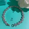 Tiffanyjewelry tiffanybead feminino luxurys tiffanybracelet designer pulseira de link de link de link de link jóias brilhantes e atraentes 443