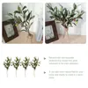 Decorative Flowers Accessory Tree Branch Wedding Decor Fake Greenery Plastic Olive Branches Stems Home