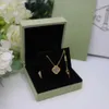 Collier Vanclef Four feuilles Collier Collier Collier pour femmes Sterling Sier Collier 1 Collier pendentif fleur Gol