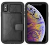 Fall för iPhone 11 12 Pro Max XS XR 8 7 6 Plus läderfodral tre antimobile plånbokskalhållare täcker med kort slot2170248