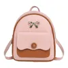 BASSE SCUOLA FASHION BOW MINI BACKPACK Piccola borsa senza schienale ragazze multifunzionali Travel Tote