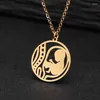 Pendant Necklaces Stainless Steel Baby In Womb Necklace Fetus Pregnancy Mother Jewelry Gift For Mom
