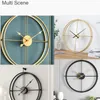 Wall Clocks Large Luxury Clock Retro Vintage Silent Metal Decorations Table Modern Art Home Living Room Decoration Pendulum