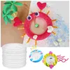 Decorative Flowers 10 Pcs Foam Wreath Material Round White Blank Rings Painting Supplies Child Christmas