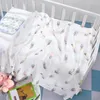 Filtar baby filt badhandduk bambu swaddle blöja väv muslin 120 född bomull