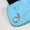 Tiffanyjewelry luxe Tiffanybead hanger kettingen dames designer sieraden mode straat klassieke dames ketting