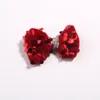 Decorative Flowers 10Pcs 5.5cm 2.2" Plush Sequin Bow For Hair NO Clips Accessories Bows Boutique Hairgrip Artificial