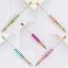 Pennor 50st plastpärlade kulspetspennor för DIY -presentpenna för att skriva skolkontorsleveranser av pärlor för grossist