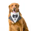 Hundkläder husdjurssaliv för liten halsduk valp båge-slips krage tuxedo halsdrag bandana