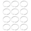 Rideaux de douche Hangle de rideau crochets en plastique 12pcs baignade suspendus dressings pour baignoires salles de bains