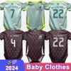 2024 Jerseys de futebol para bebês do México H. Lozano Araujo G.OChoa Rodriguez E.Sanchez Arteaga J.Gallardo Home Away Football camisas BB Manga curta