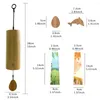 Estatuetas decorativas acorde Wind Chimes de estilo japonês pingente de meditação de bambu vintage à mão