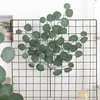 Decoratieve bloemen docidaci kunstmatige planten blad eucalyptus wijnstok kerstdecoratie vaas voor thuis bruiloft tuin nep boog schrootboeking