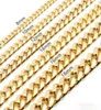 8mm10 mm12 mm14mm16 mm ketting Miami Cuban Link Chains roestvrij stalen heren 14K gouden ketting Hoog gepolijste punk Curb Goede kwaliteit331494755212