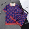 Męskie dresy mody Summer T koszule + szorty Zestawy odzieży z literami Casual Streetwear Trend Suits Mężczyźni oddychające TEE PANTY 4 kolory