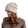 Beretti Cappello in cofano di moda per uomini e donne in stile acrilico a maglia tosti di turbante a corto di turbante a corto crash