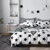 Bedding Sets Cotton Moda Simples Conjunto de cama Linha de linho nórdico lampe de tampa de lençol para colaboração para travesseiros têxteis domésticos