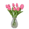 Flores decorativas 34 cm buquê artificial de tulip