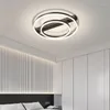 Ljuskronor modern enkel och atmosfärisk vardagsrum minimalistisk ring sovrum taklampa designer kreativ hall huvudljus