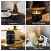 Storage Bottles 24 Pcs Empty Tins DIY Jar Black Candles Container Scented Jars For Making Tinplate Containers